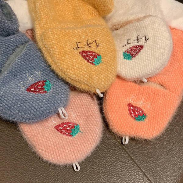 Γυναικεία γάντια κομμένα μοτίβο με κέντημα