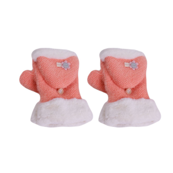 Ležerne ženske rukavice s gumbom i 3D elementom