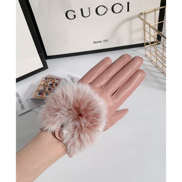 Női bőrkesztyű pehellyel - két modell