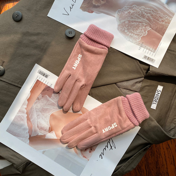 Γυναικεία γυναικεία γάντια με επιγραφή