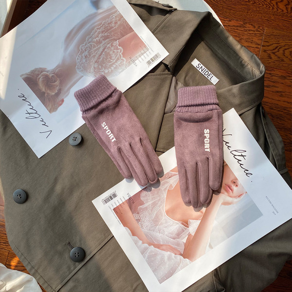 Γυναικεία γυναικεία γάντια με επιγραφή