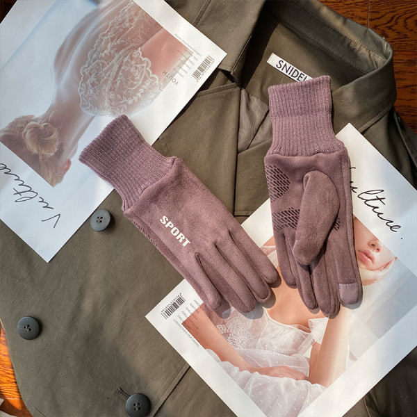 Γυναικεία γυναικεία γάντια με επιγραφή