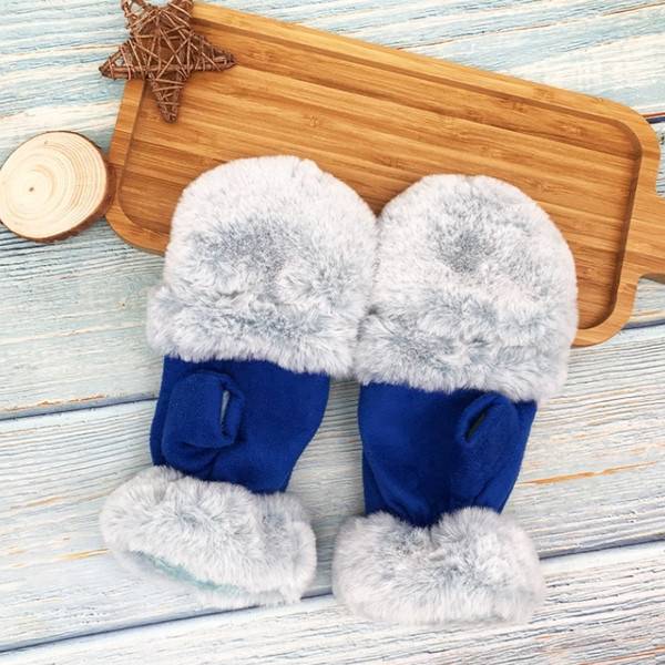 Γυναικεία βελούδινα γάντια με τρισδιάστατα στοιχεία