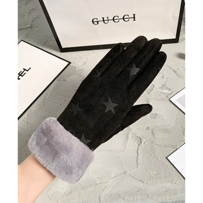 Γυναικεία βελούδινα γάντια και ζεστή φόδρα