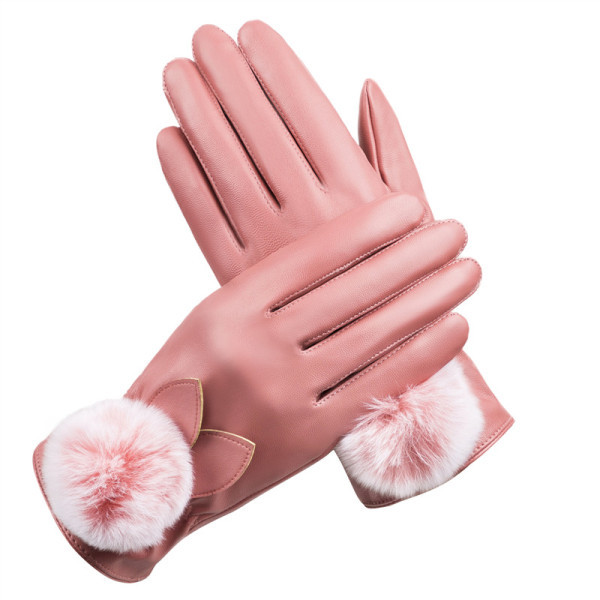 Női bőrkesztyű pehelytal