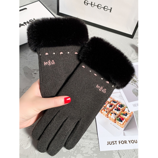 Női vastag téli kesztyű