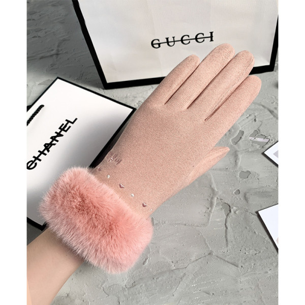 Női vastag téli kesztyű