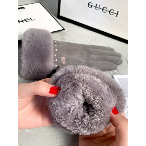 Női vastag téli kesztyű