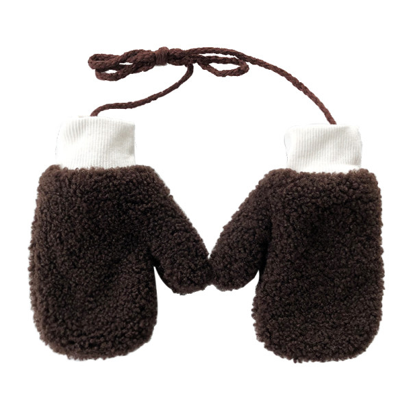 Plüss női kesztyű több színben