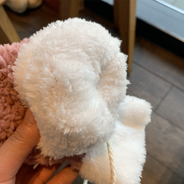 Új modell női plüss kesztyűk hímzéssel