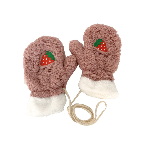 Új modell női plüss kesztyűk hímzéssel