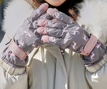 Γυναικεία casual γάντια με ζεστή επένδυση και απλικέ