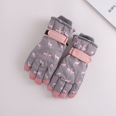 Női alkalmi kesztyű meleg béléssel és rátéttel