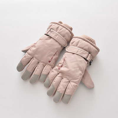 Női alkalmi kesztyű meleg béléssel és rátéttel