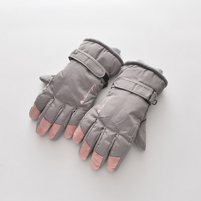 Női alkalmi kesztyű meleg béléssel és rátéttel