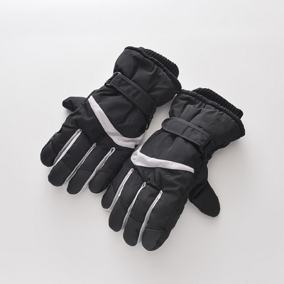 Női alkalmi kesztyű meleg béléssel és rátéttel