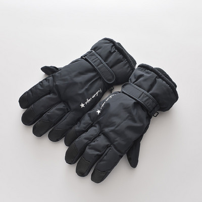 Női alkalmi kesztyű meleg béléssel és rátéttel