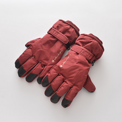 Női alkalmi kesztyű meleg béléssel és rátéttel