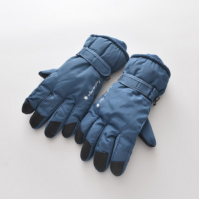 Női alkalmi kesztyű meleg béléssel és rátéttel