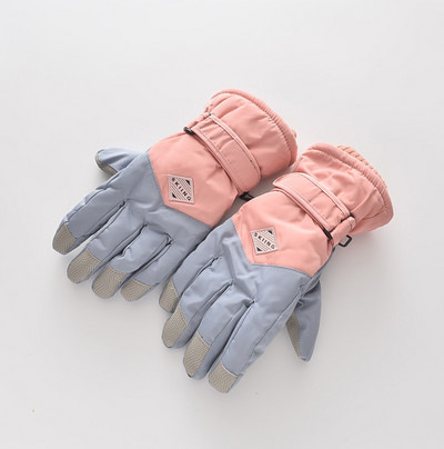 Női alkalmi kesztyű meleg béléssel és rátéttel