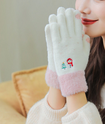 Ζεστό μοντέλο γυναικεία μάλλινα γάντια 