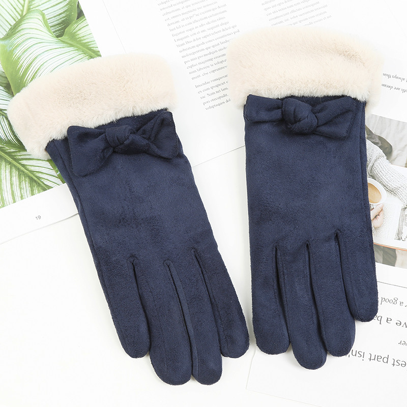 Női alkalmi téli kesztyű pehellyel - többféle modell