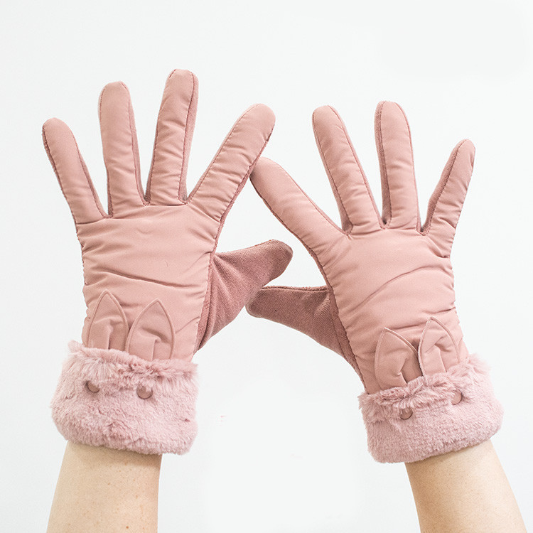 Meleg női kesztyű télre