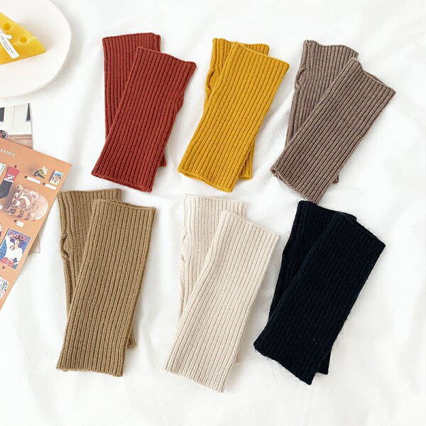 Manusi dama tricotate casual in mai multe culori