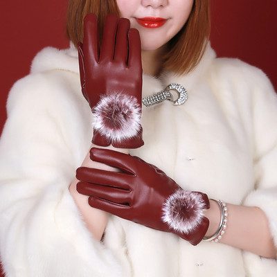 Γάντια γυναικεία  από οικολογικό δέρμα ή οικολογικό βελούδο