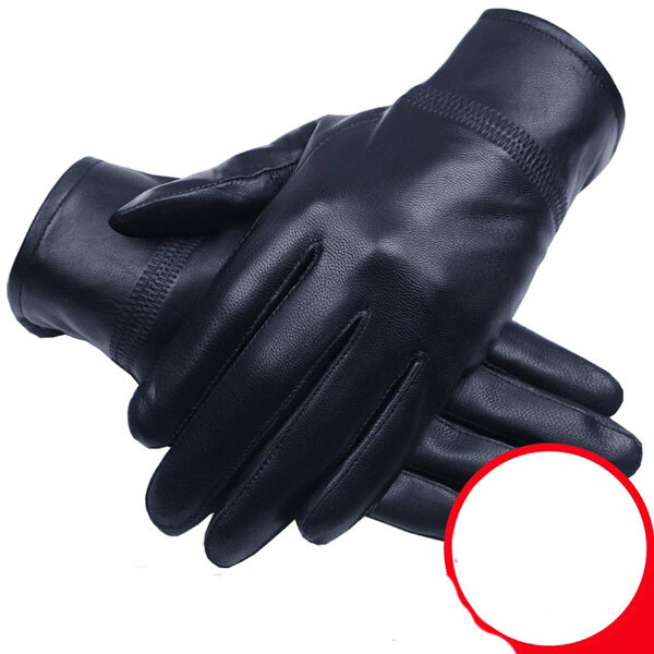 Női bőrkesztyű meleg béléssel