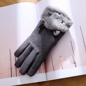 Модерни дамски ръкавици с 3D елемент-уши