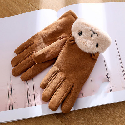 Modern női kesztyű 3D elem-fülekkel