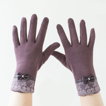 Дамски ръкавици от еко велур - няколко модела