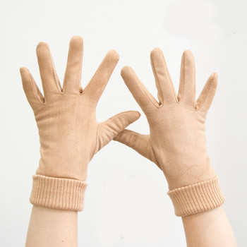 Γυναικεία γάντια από οικολογικό σουέτ - διάφορα μοντέλα