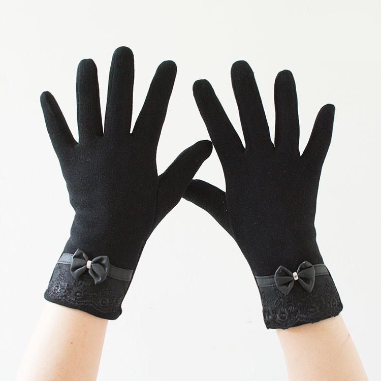 Női kesztyű öko velúrból - többféle modell