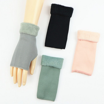 Ежедневни дамски ръкавици-изрязан модел с топла подплата