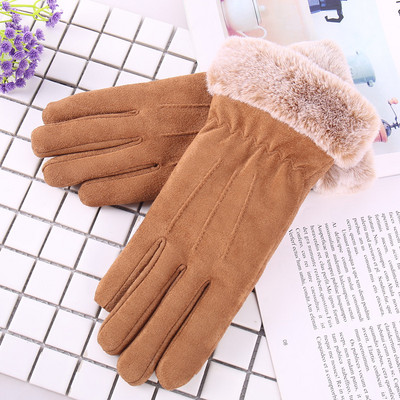 Γάντια γυναικεία με τέσσερα μοντέλα με γούνα