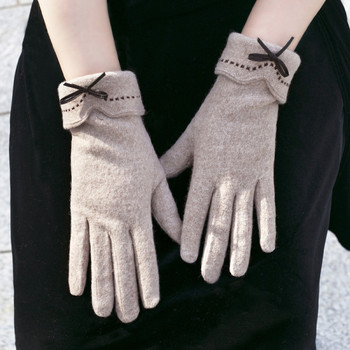 Модерни дамски ръкавици с панделка-три модела