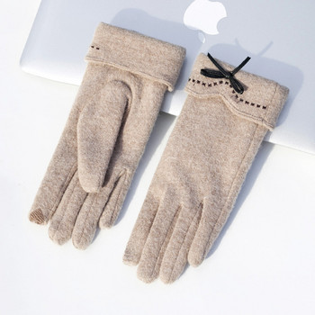 Модерни дамски ръкавици с панделка-три модела