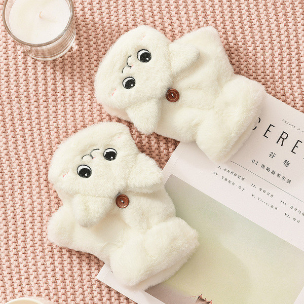 Hímzéssel ellátott női pehelykesztyű - többféle modell