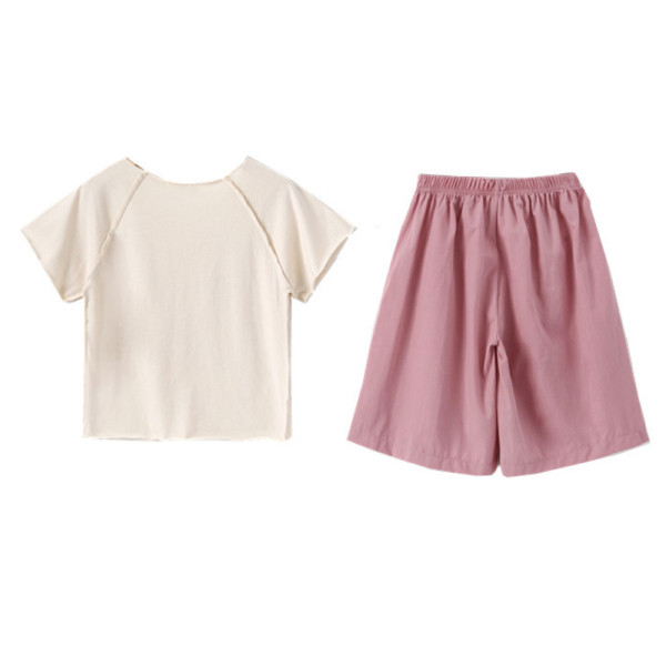 Gyerekkészlet lányoknak rövid ujjú blúzból és nadrágból
