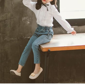 Παιδικό casual πουκάμισο για κορίτσια με κλασικό γιακά