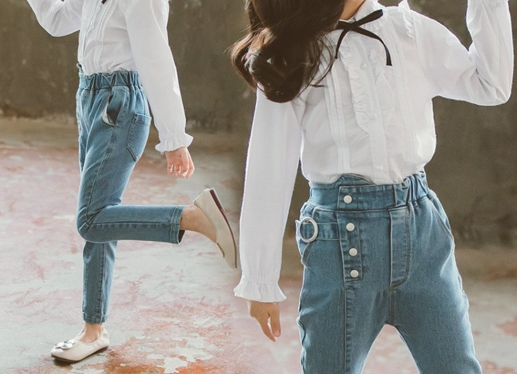 Alkalmi gyereking lányoknak klasszikus gallérral