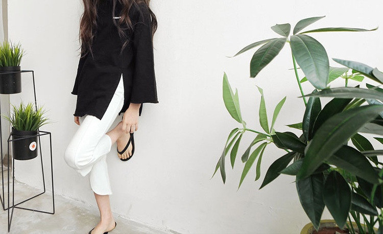 Casual παιδική μπλούζα για κορίτσια με οβάλ ντεκολτέ