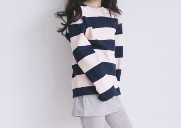 Dječja moderna prugasta bluza za djevojčice