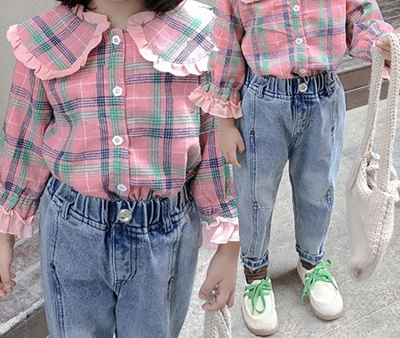 Vaikiški laisvalaikio languoti marškinėliai mergaitėms