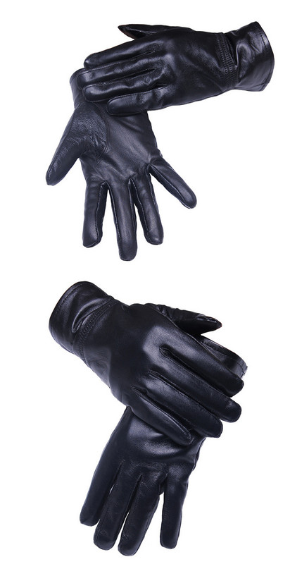 Női téli bőrkesztyű meleg béléssel