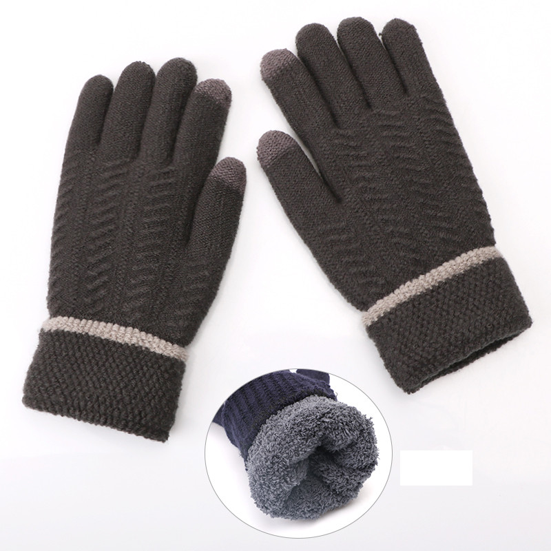 Γυναικεία πλεκτά γάντια με χριστουγεννιάτικα μοτίβα