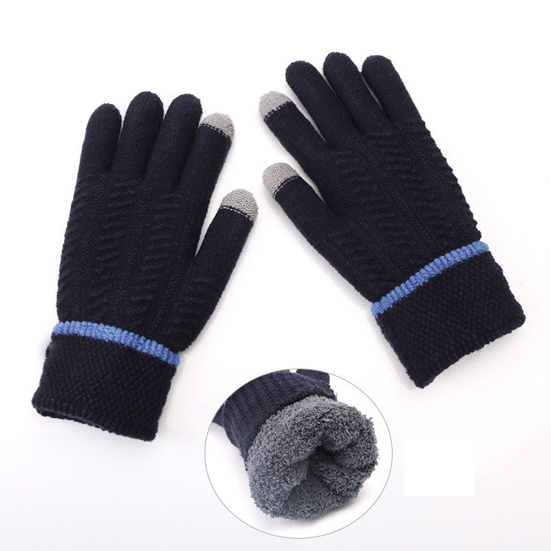 Γυναικεία πλεκτά γάντια με χριστουγεννιάτικα μοτίβα