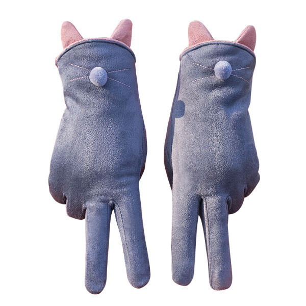 Női meleg kesztyű 3D elemmel